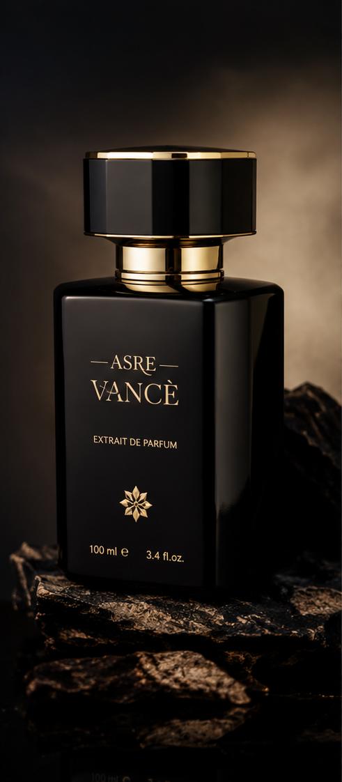 power suit ensemble Noir Essence Perfume